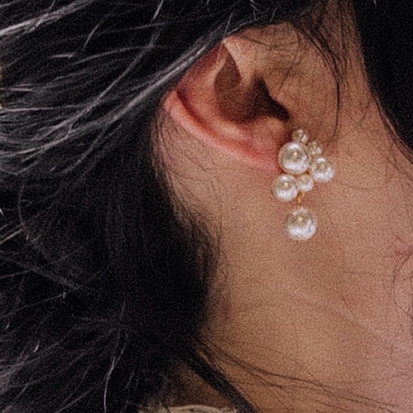 Jennifer Behr Perlita Earrings gold pearl - Picture 3 of 3